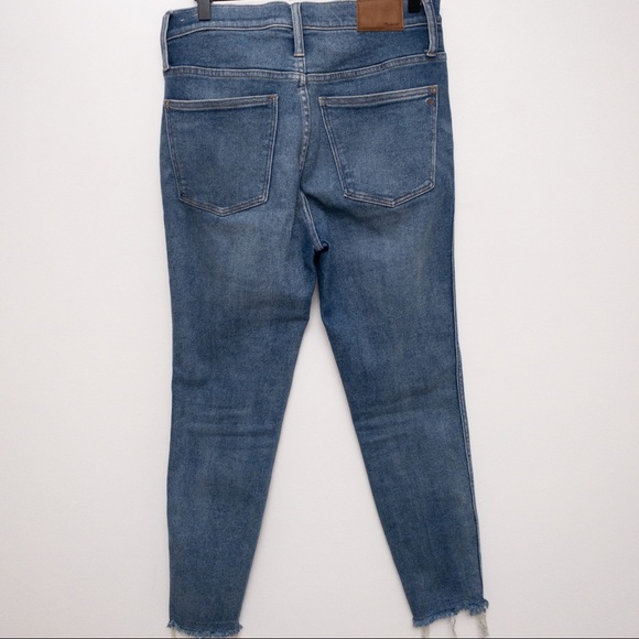 Madewell 10" High-Rise Skinny Jeans Cordova Wash: Button-Front Edition Size 30 - Picture 8 of 14